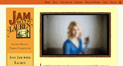 Desktop Screenshot of jamwithlauren.com